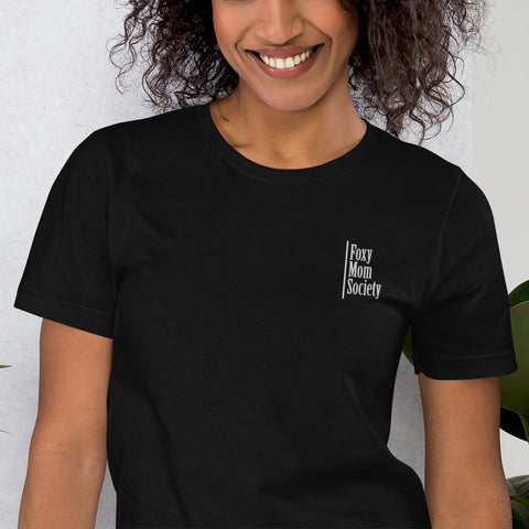 Foxy Mom Short Stitch Unisex T-Shirt