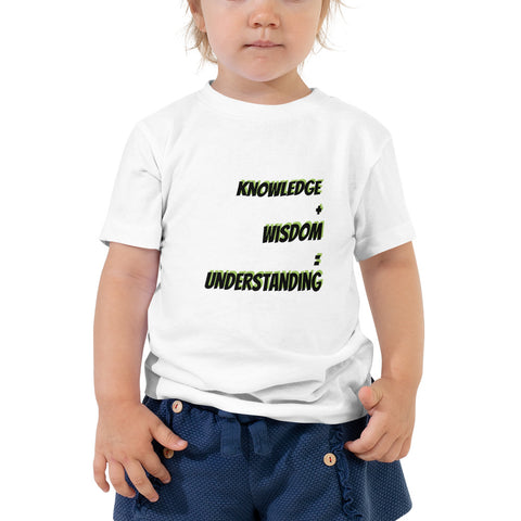 "Today's Mathmatics" Toddler Short Sleeve Tee